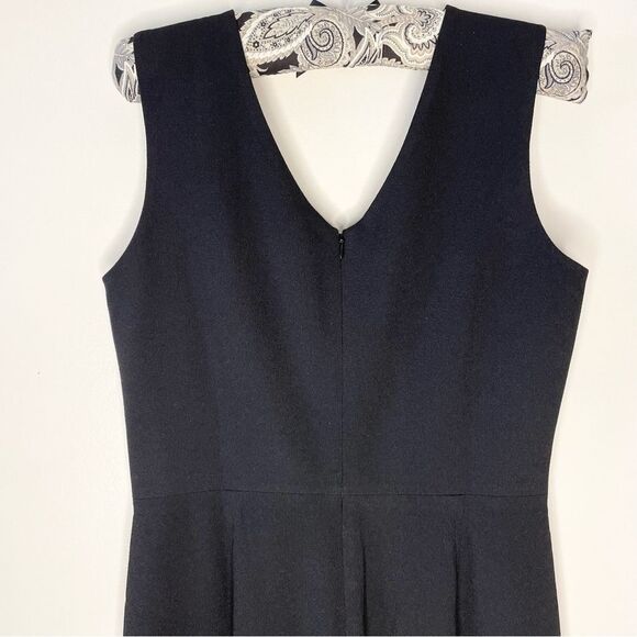 Dress the Population Dress Sandra Gown V Neck Long Prom Cocktail Black Large - Picture 11 of 15